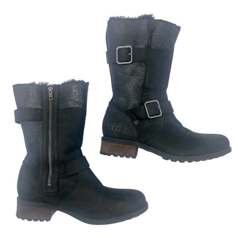 UGG Women's Black Leather Boots